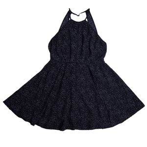 Paper Crane Polka Dot Halter Neck A-Line Dress